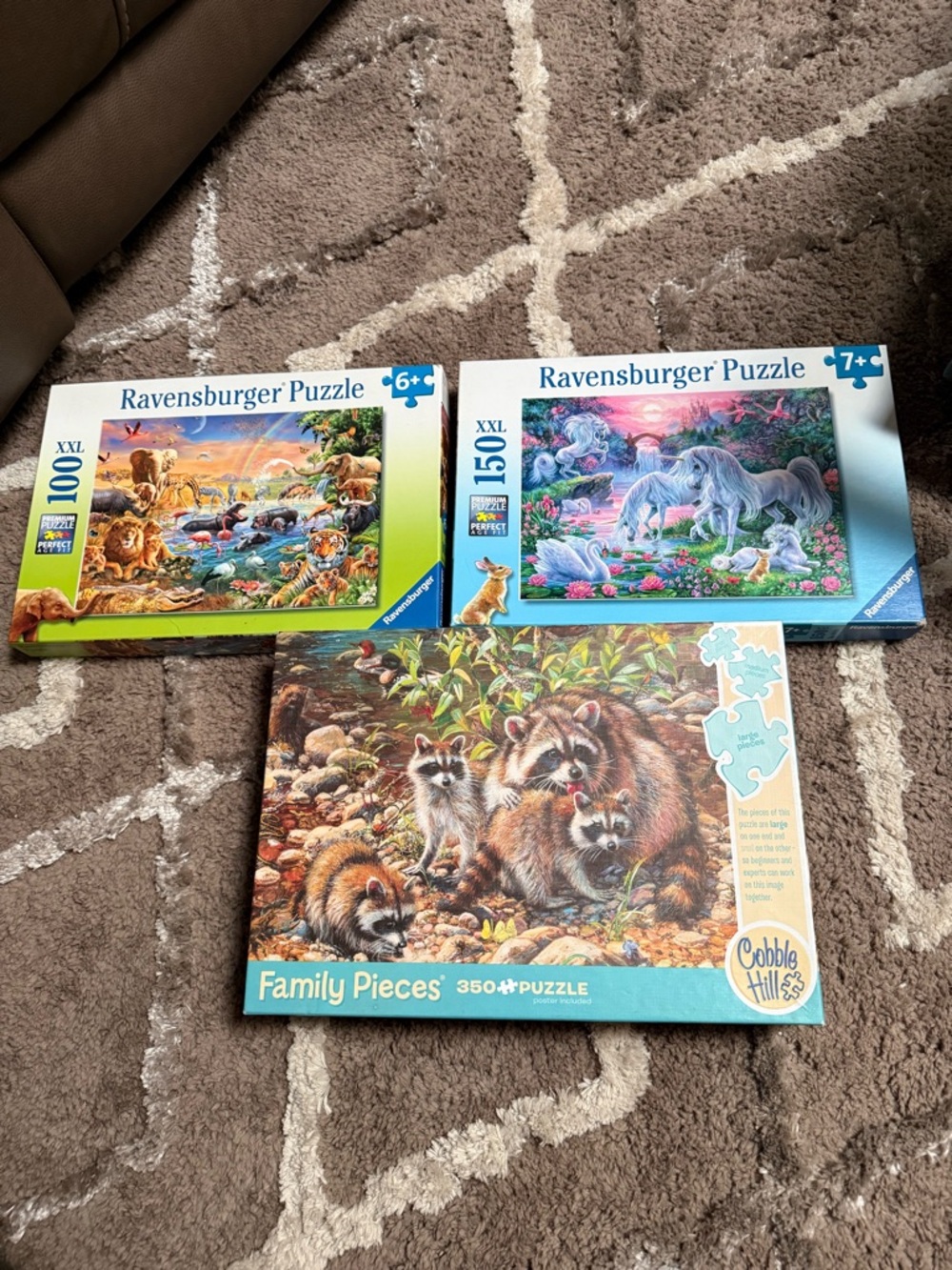 Ravensburger Puzzle Duo - Green and Blue Accent Wildlife Scenes